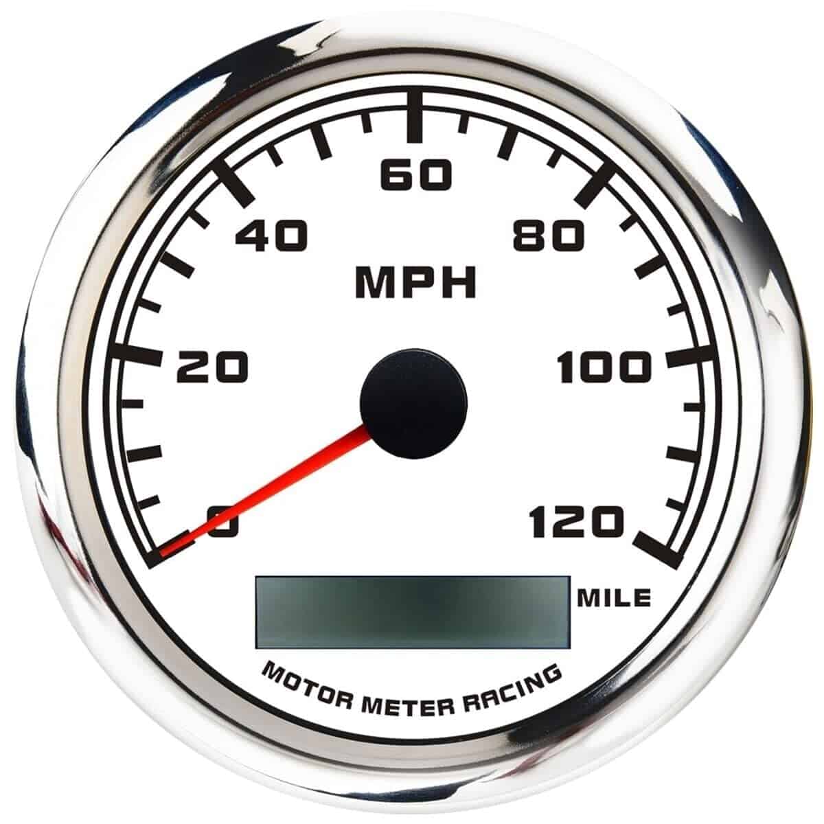 MOTOR METER RACING W Pro 85mm 3-3/8" -Blanco