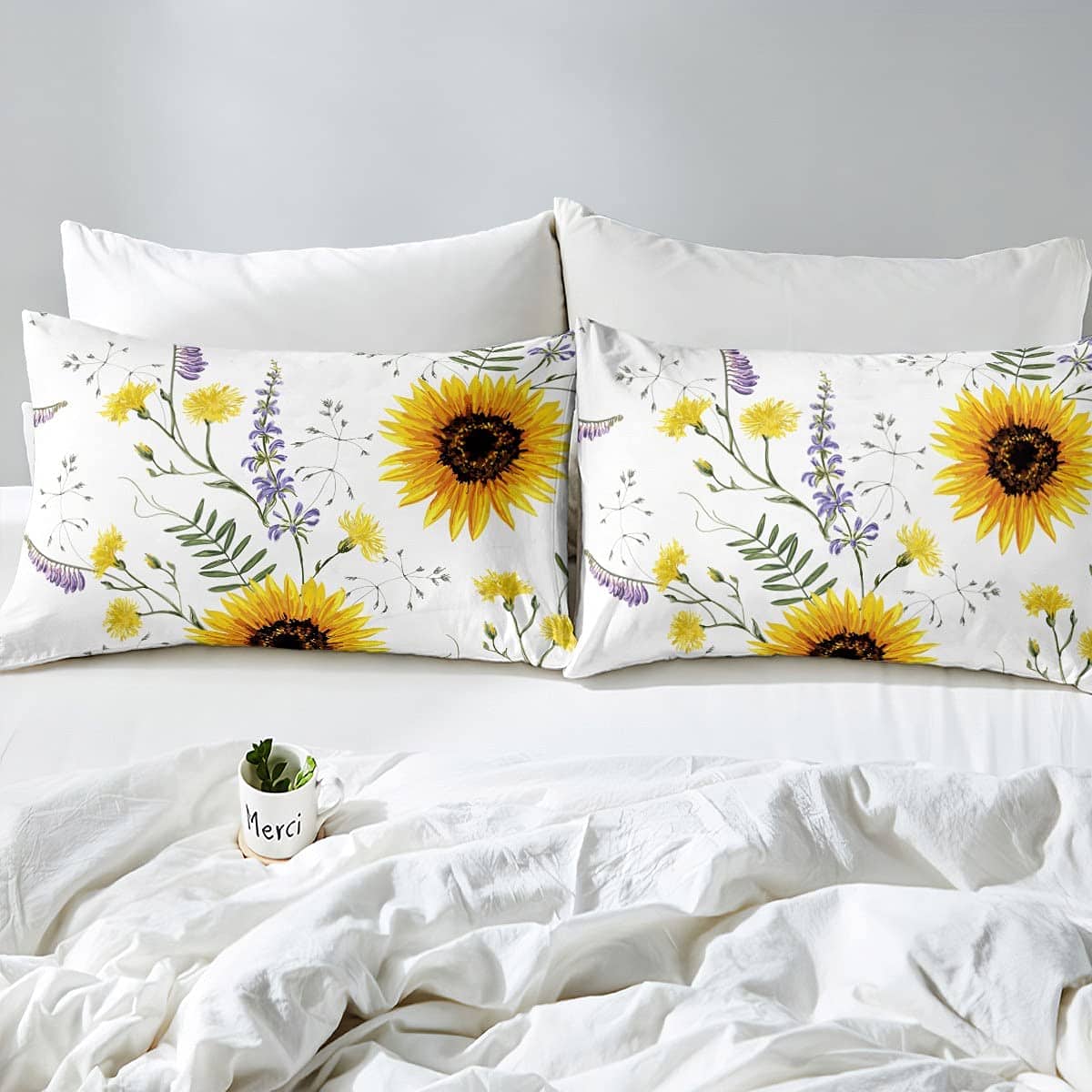 Juego de Funda nórdica Sunflower para Cama Individual para - Imagen 5
