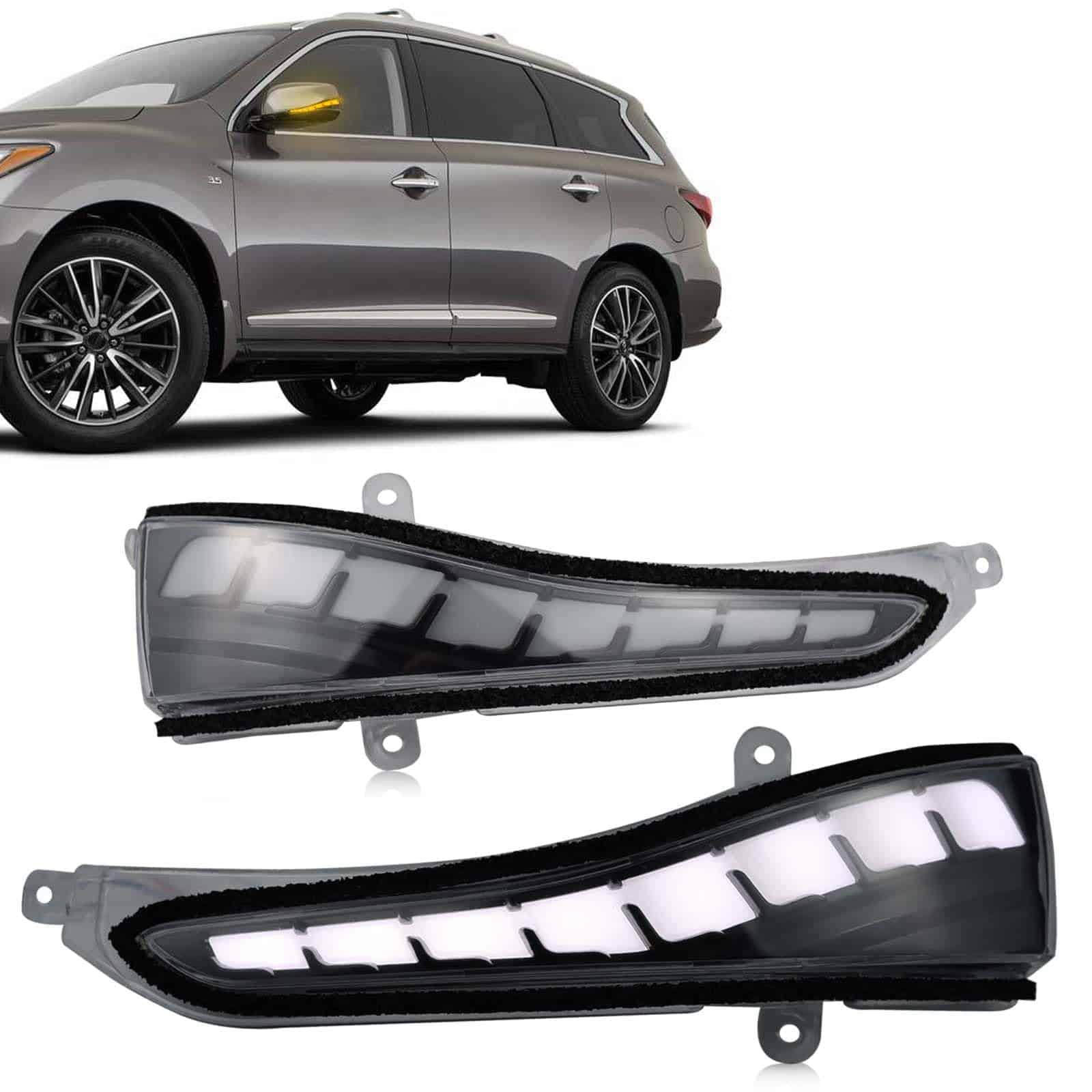 Kit de Lámpara de Luz Trasera LED Amber con Espejo