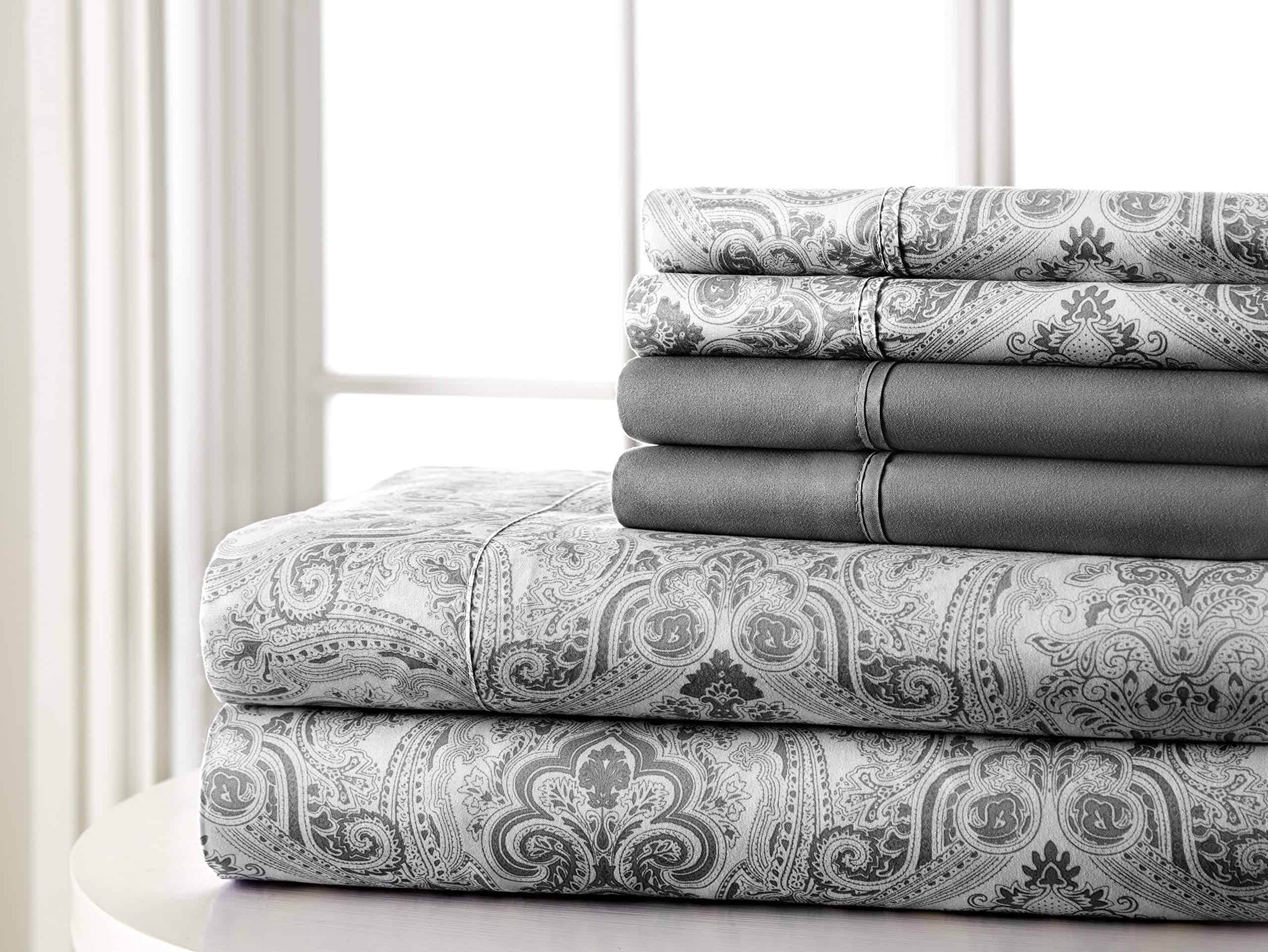 Juego de sábanas Spirit Linen Home 6 piezas Paisley Sweet