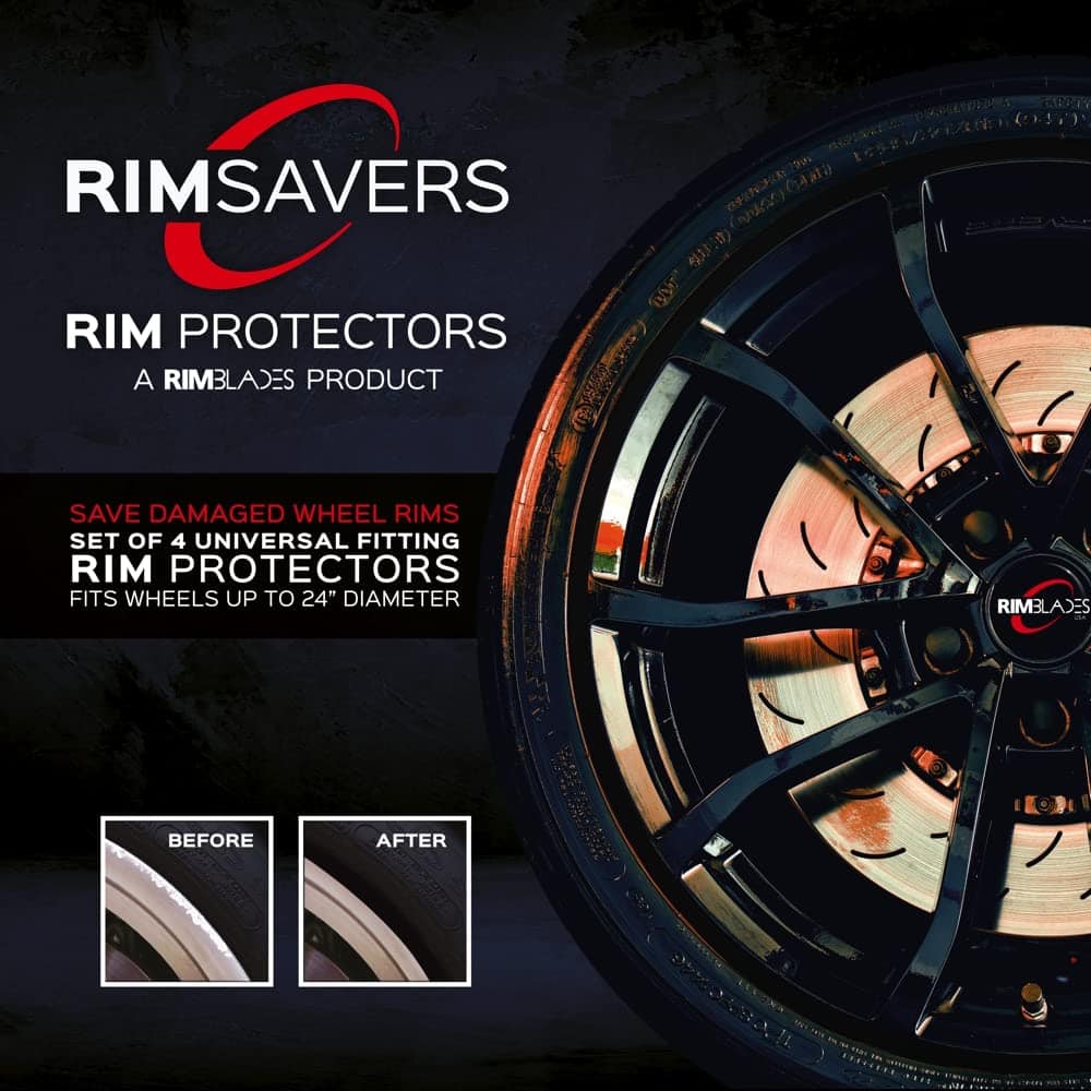 Protector de Llantas RimSavers RimBlades USA (Negro)