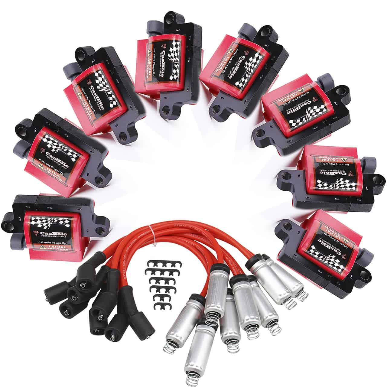 Conjunto de 8 Bobinas de Encendido D581 UF271 y Cables de