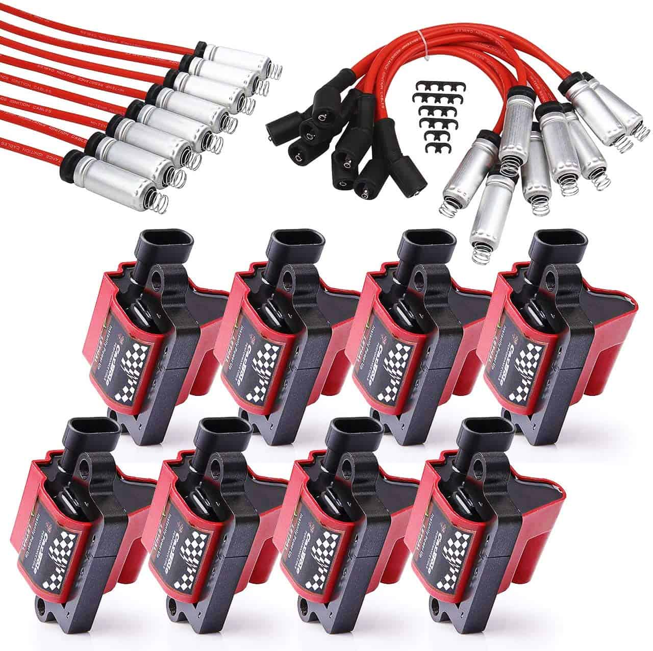 Conjunto de 8 Bobinas de Encendido D581 UF271 y Cables de - Imagen 8