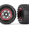 Llantas y Ruedas Traxxas 897R (Negro, Estilo Beadlock Rojo,