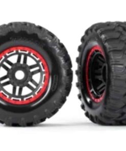 Llantas y Ruedas Traxxas 897R (Negro, Estilo Beadlock Rojo,