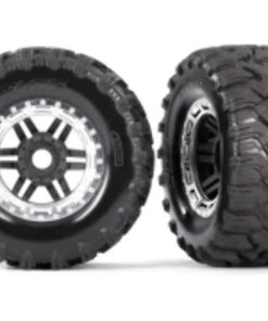 Traxxas 8972X Llantas y Ruedas, Negro, Estilo Satin Chrome