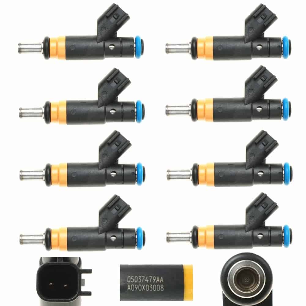 Set de 8 Inyectores de Combustible 05037479AA Para Chrysler
