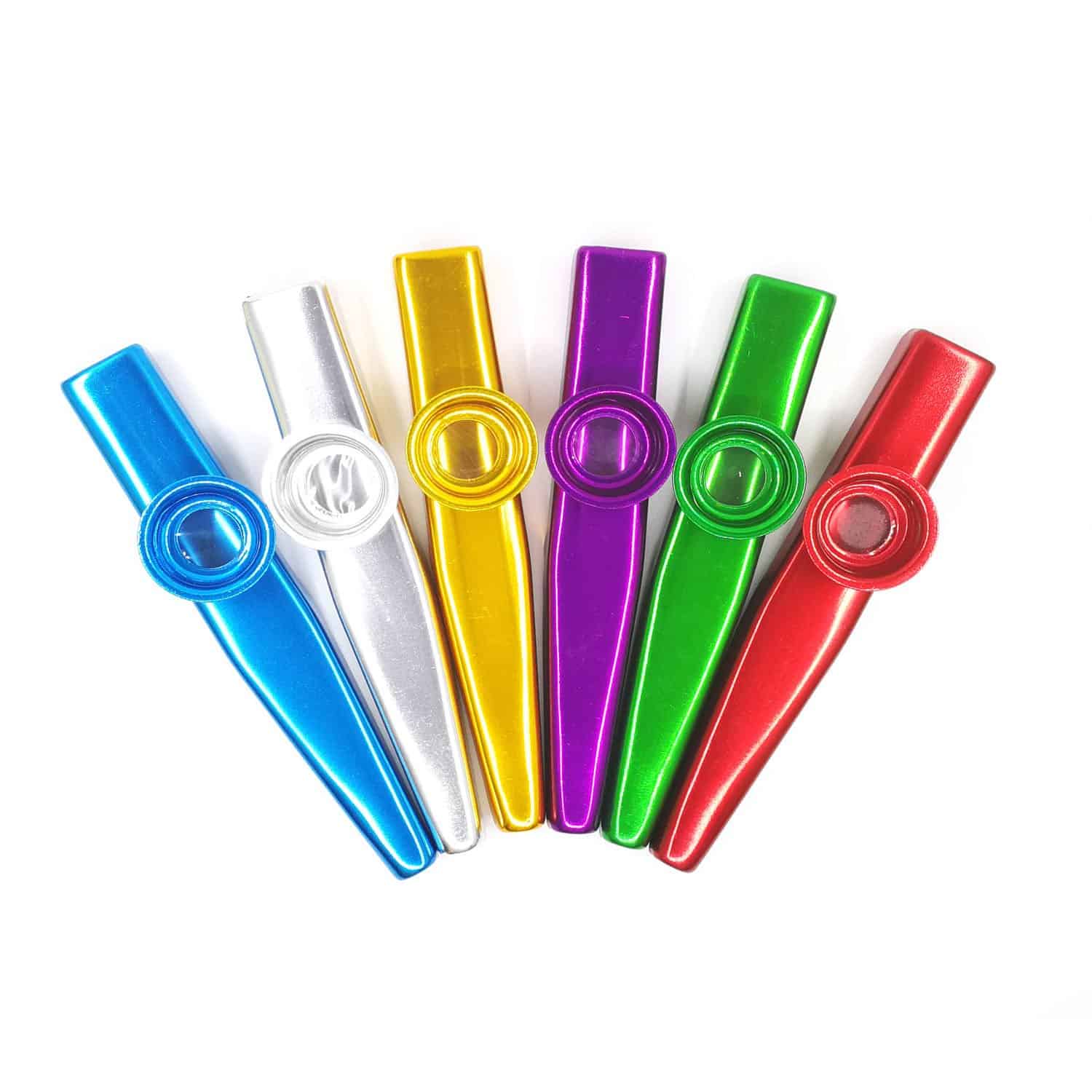 Fartime 26Pcs Metal Kazoos con 20Pcs Diafragmas de Flauta - Imagen 5