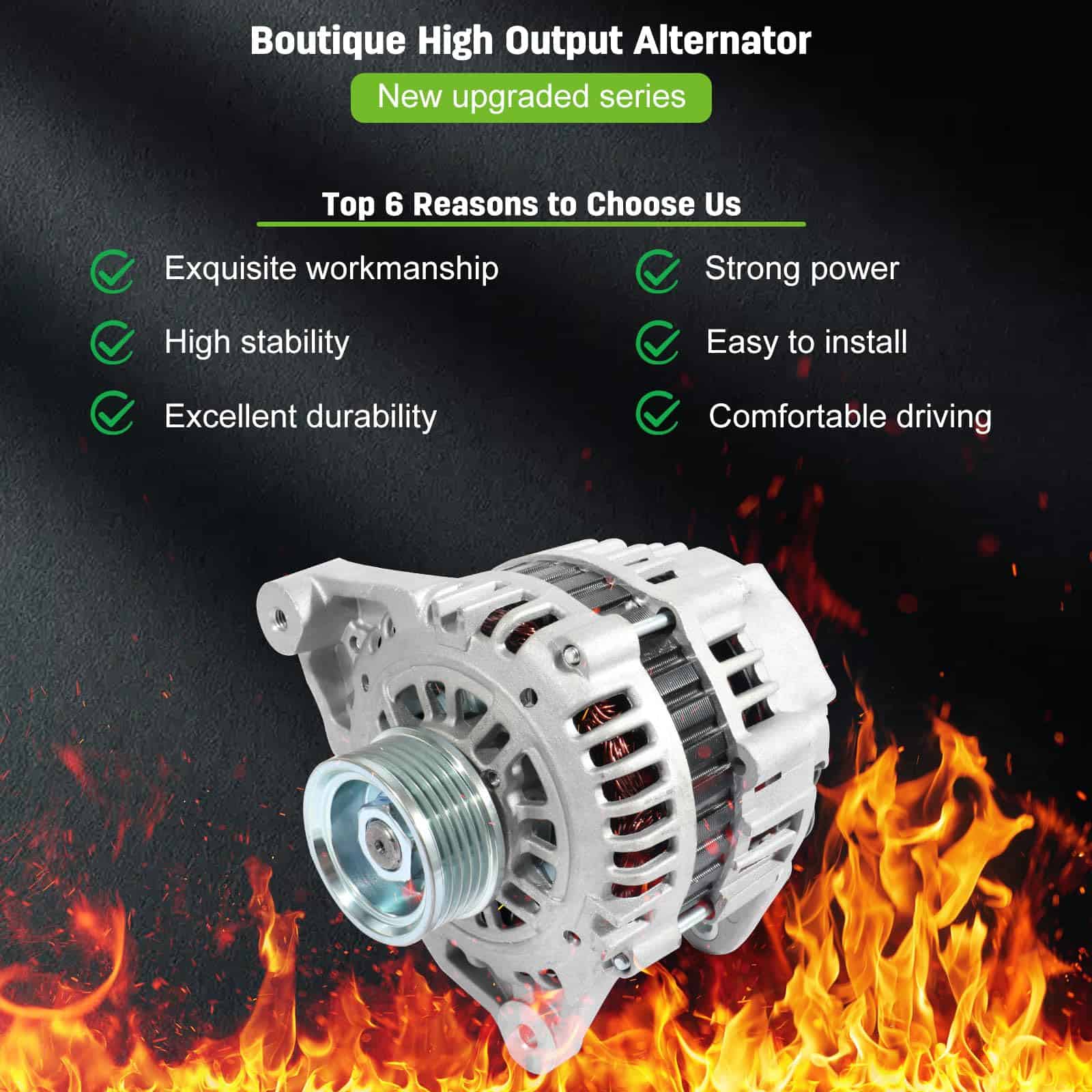 Alternador 13789 para Frontier Xterra 3.3L 1999 2000 2001 - Imagen 3