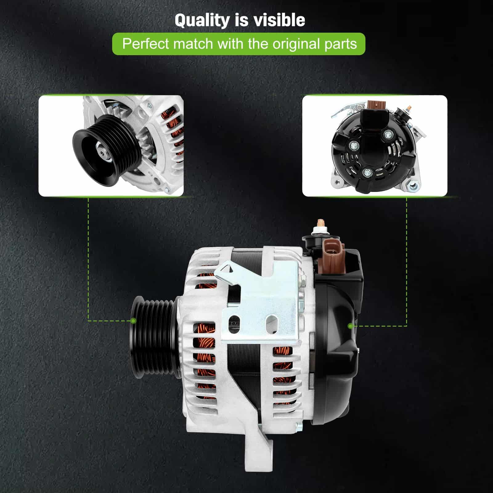 SCITOO Nuevo Alternador Compatible con IR/IF Para Toyota - Imagen 5