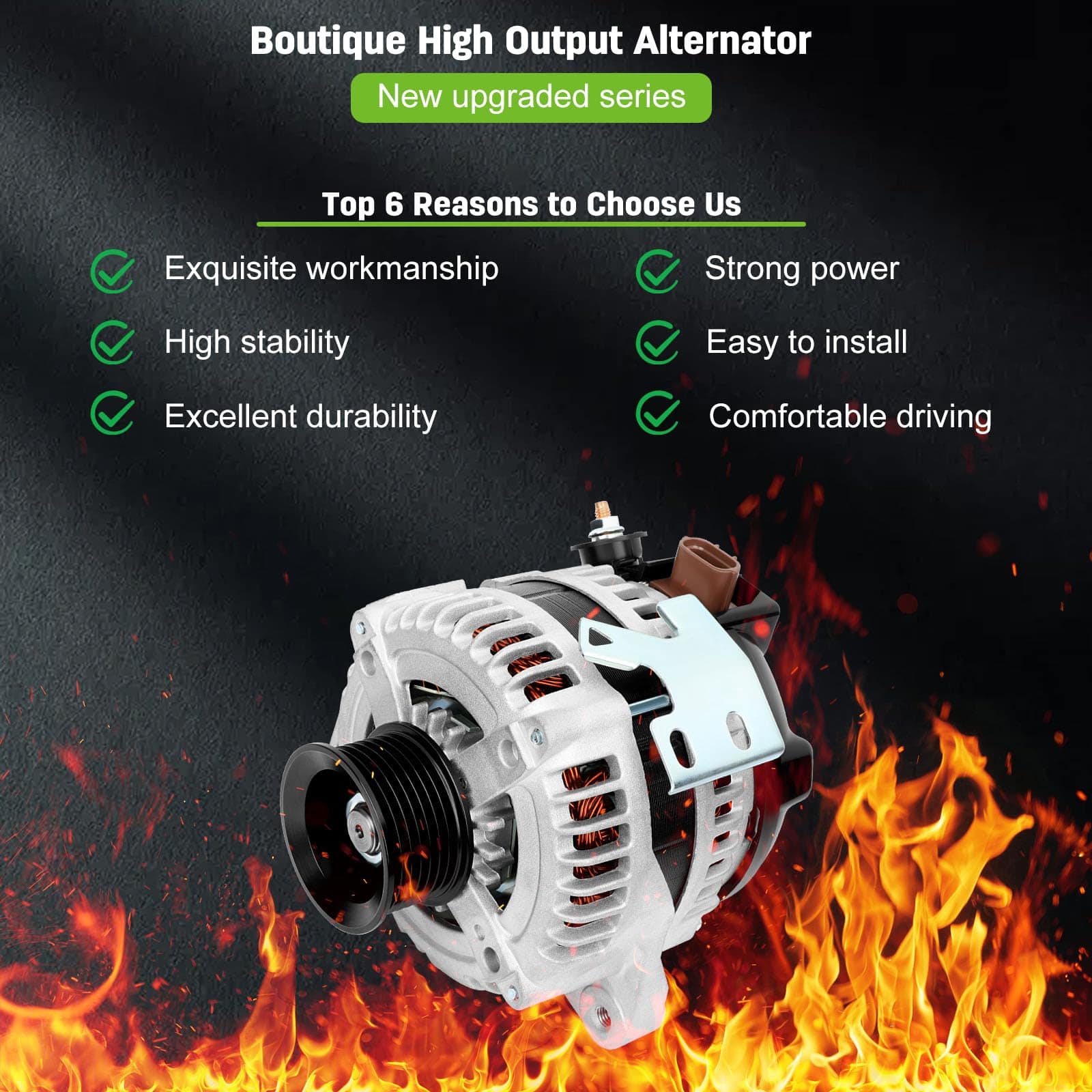 SCITOO Nuevo Alternador Compatible con IR/IF Para Toyota - Imagen 3