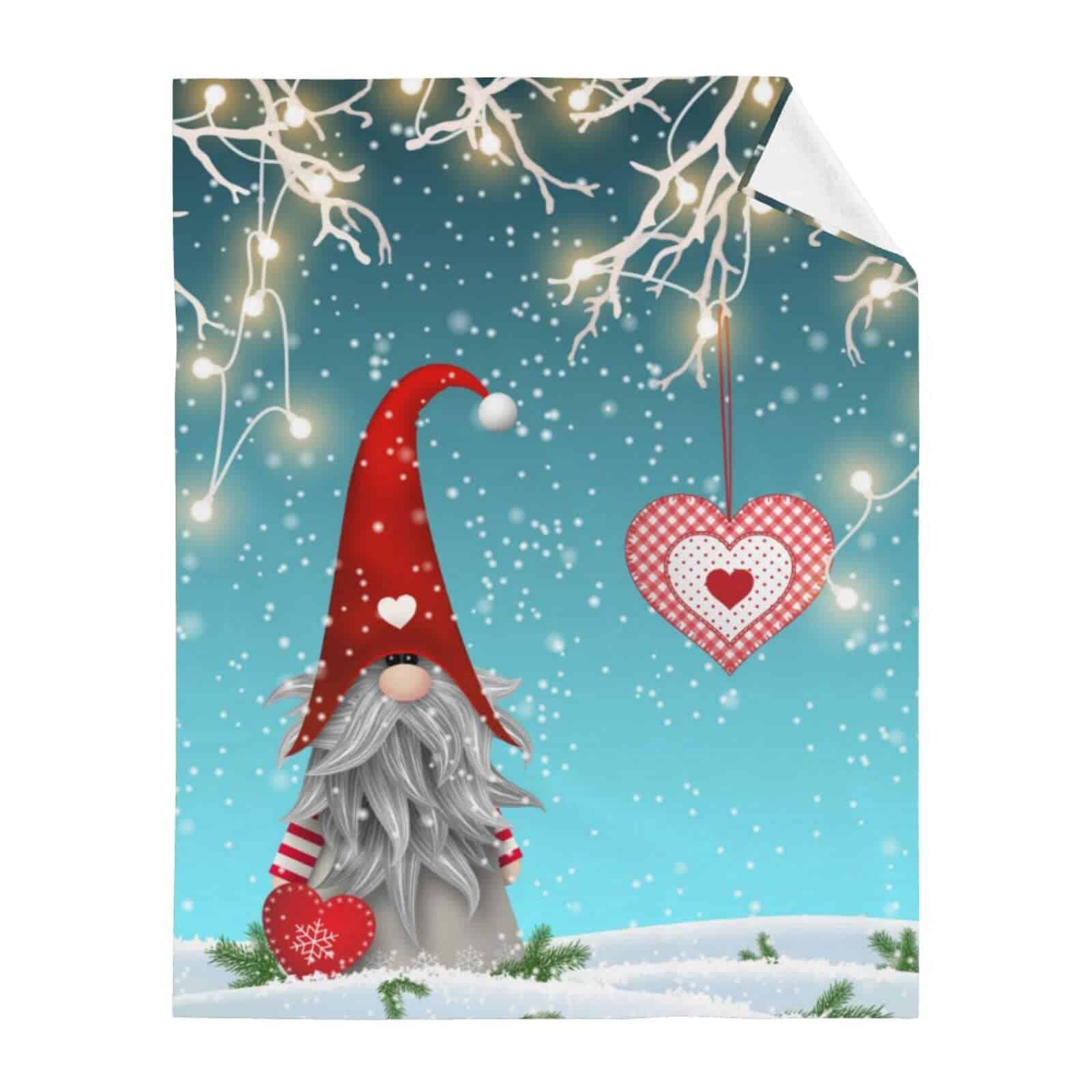 Manta de Franela Lindo Enano de Navidad Suave y Ligera para - Imagen 4