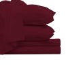 Juego de sábanas Pizuna Pure 100% Algodón -Rojo Río
