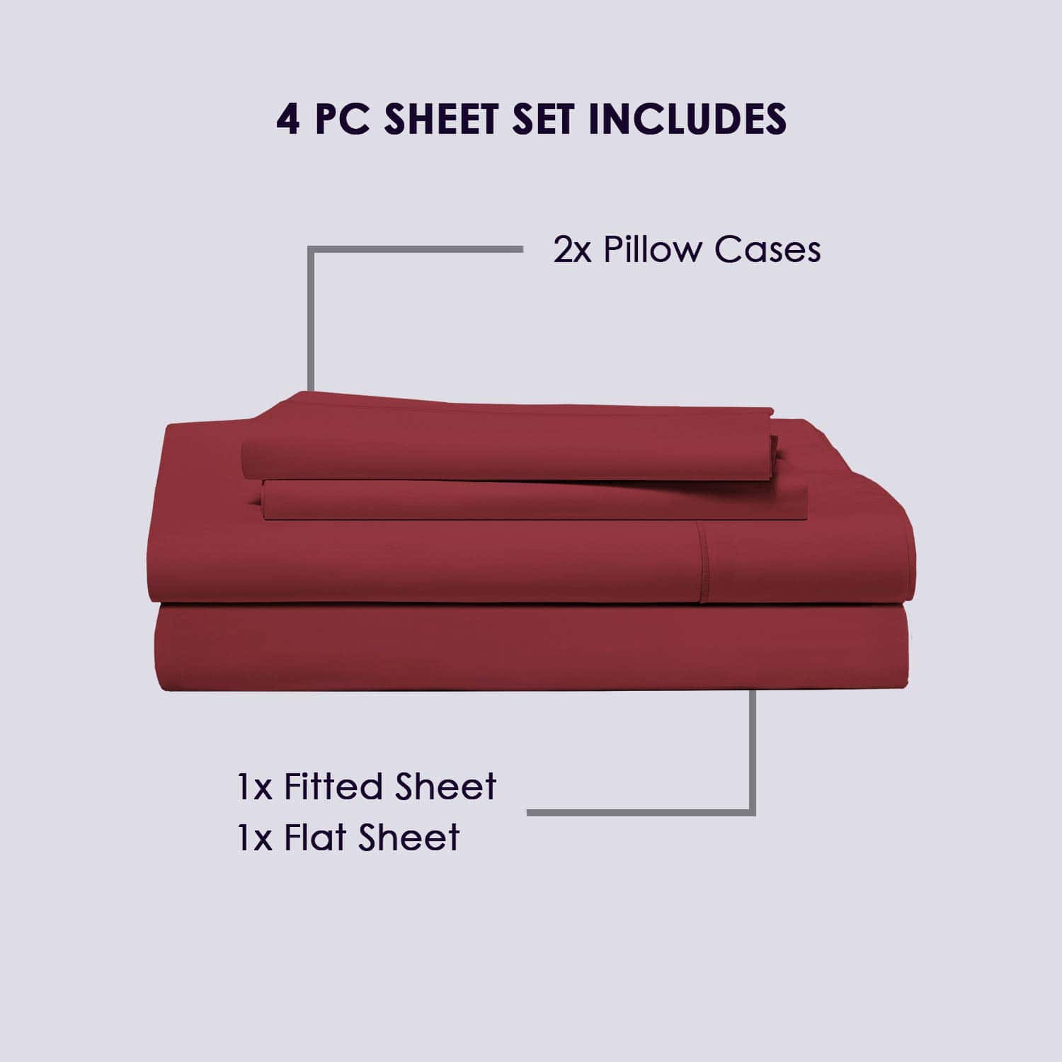 Juego de sábanas 100% algodón Puro King Size, 800 hilos de - Imagen 5