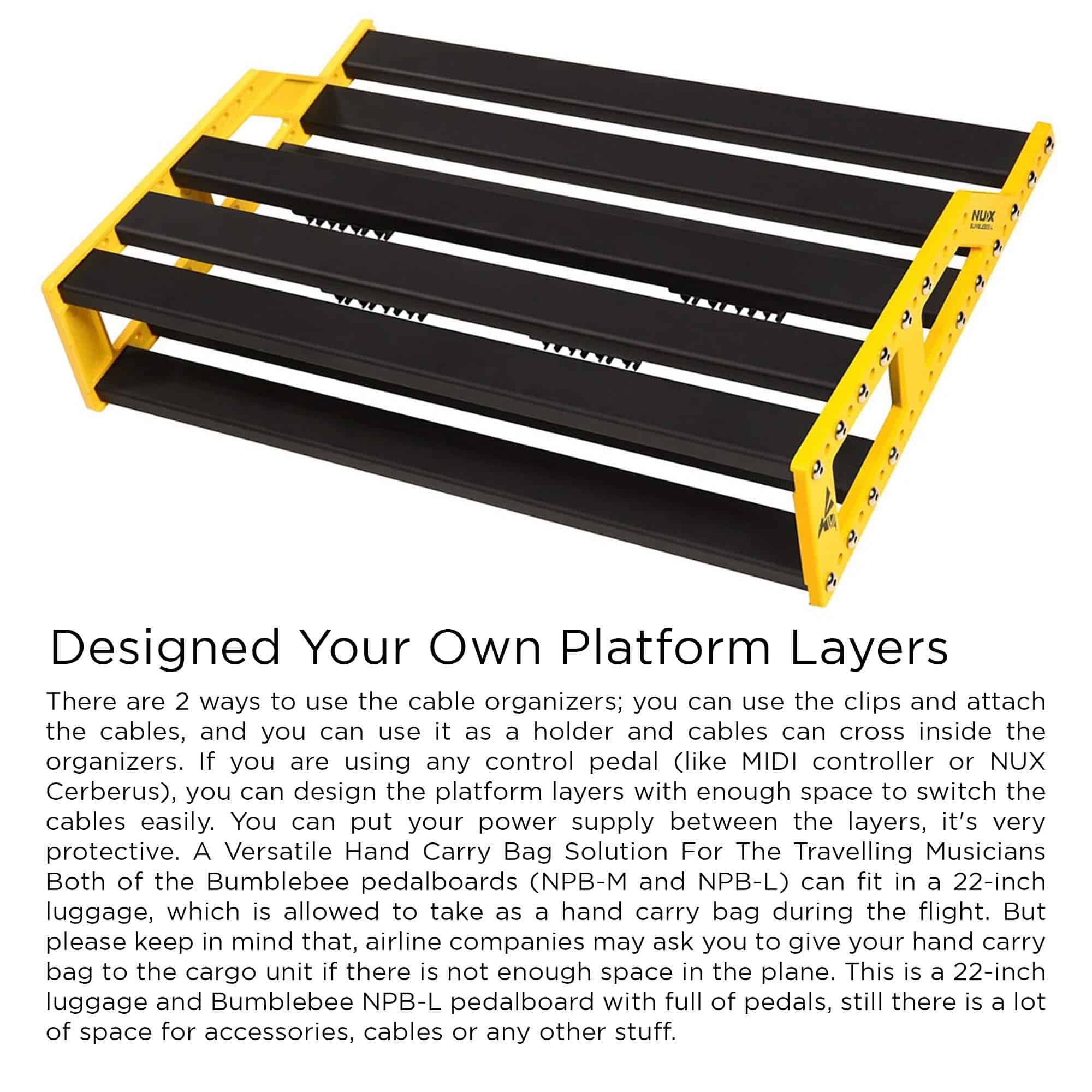 Pedalera de Guitarra NuX NPB Bumblebee con Bolso (Grande) - Imagen 4