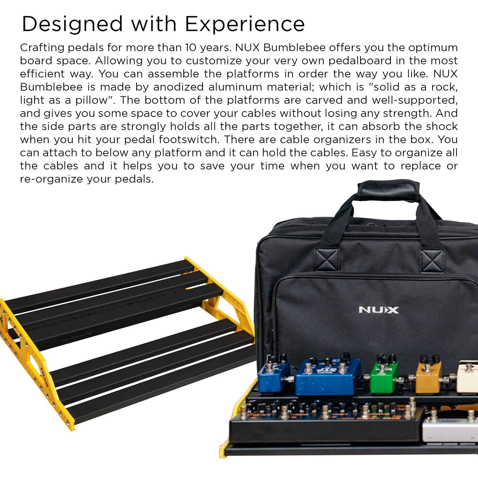 Pedalera de Guitarra NuX NPB Bumblebee con Bolso (Grande) - Imagen 3