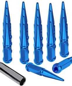 20pc Tuerca de Púa 9/16-18 Azul 4.4" Alto Offroad Tuercas