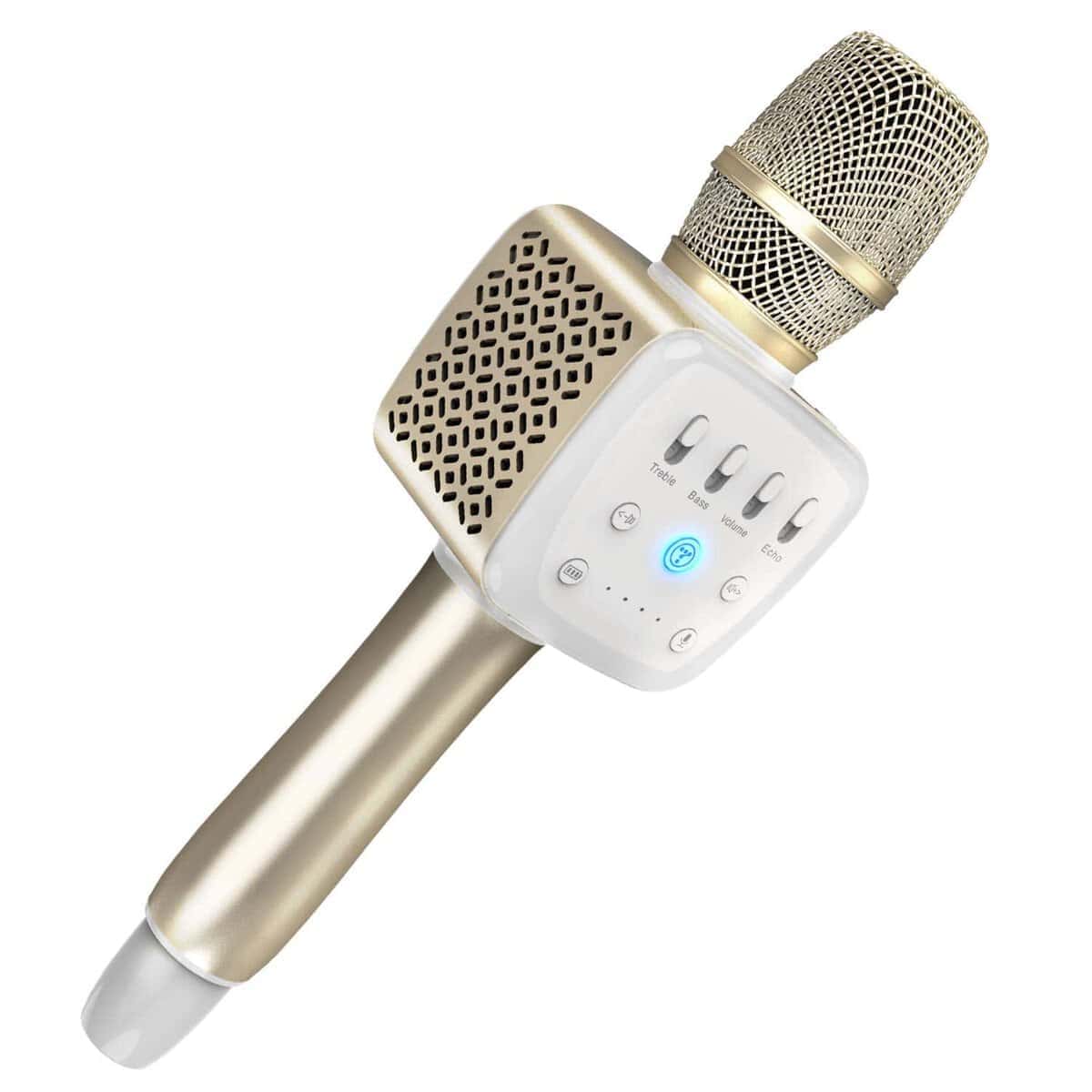 Micrófono de Karaoke Inalámbrico TOSING V2 (Oro-1)