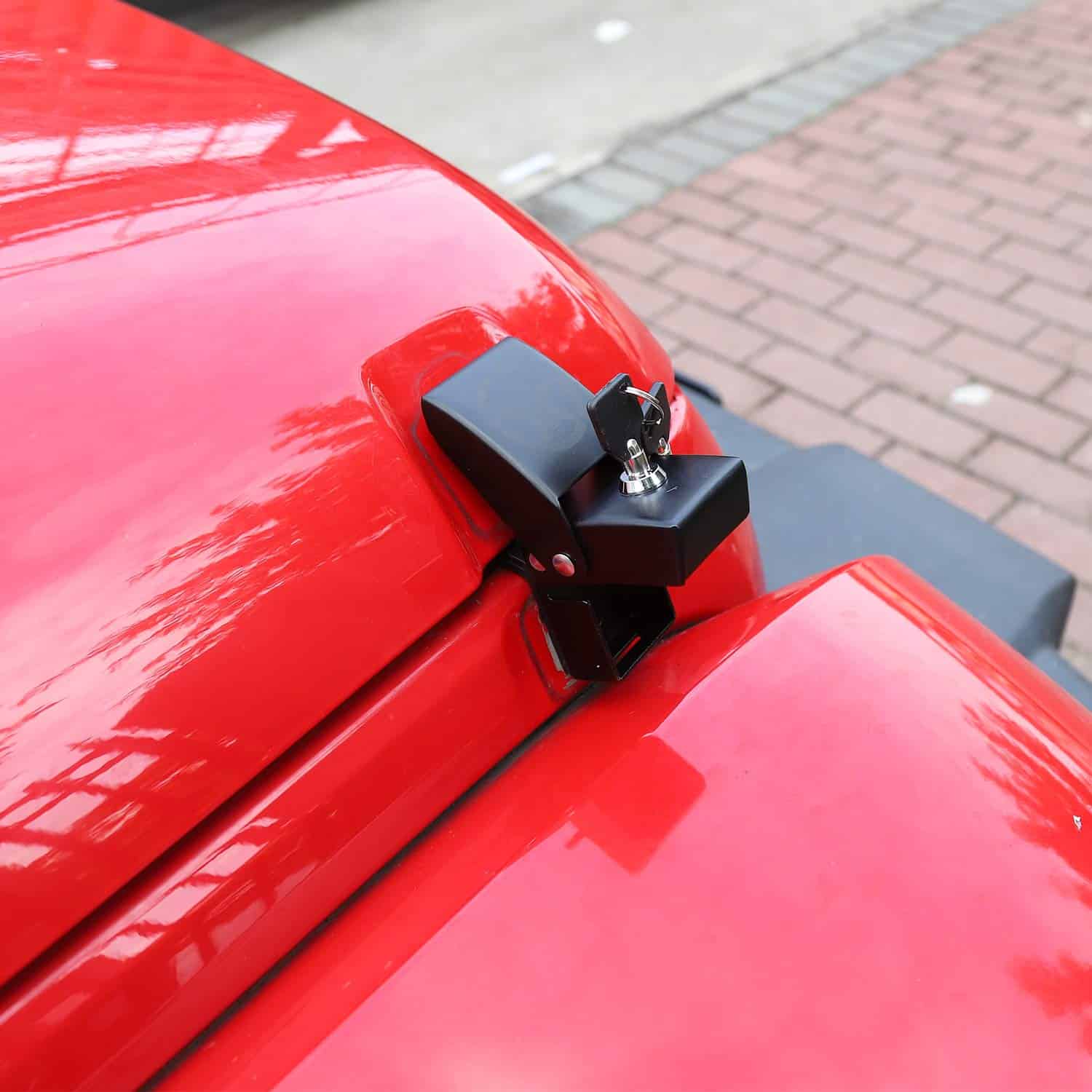 Kit de cerraduras para capó JeCar de aluminio compatible - Imagen 6