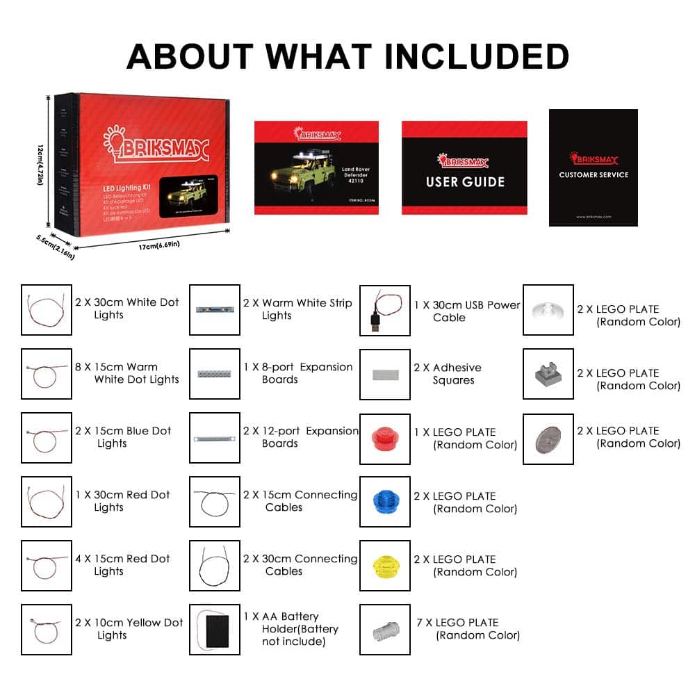 Kit de iluminación LED para Land Rover Defender de BRIKSMAX - Imagen 8