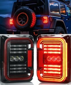 Luces traseras LED AUDEXEN compatibles con Jeep Wrangler JK