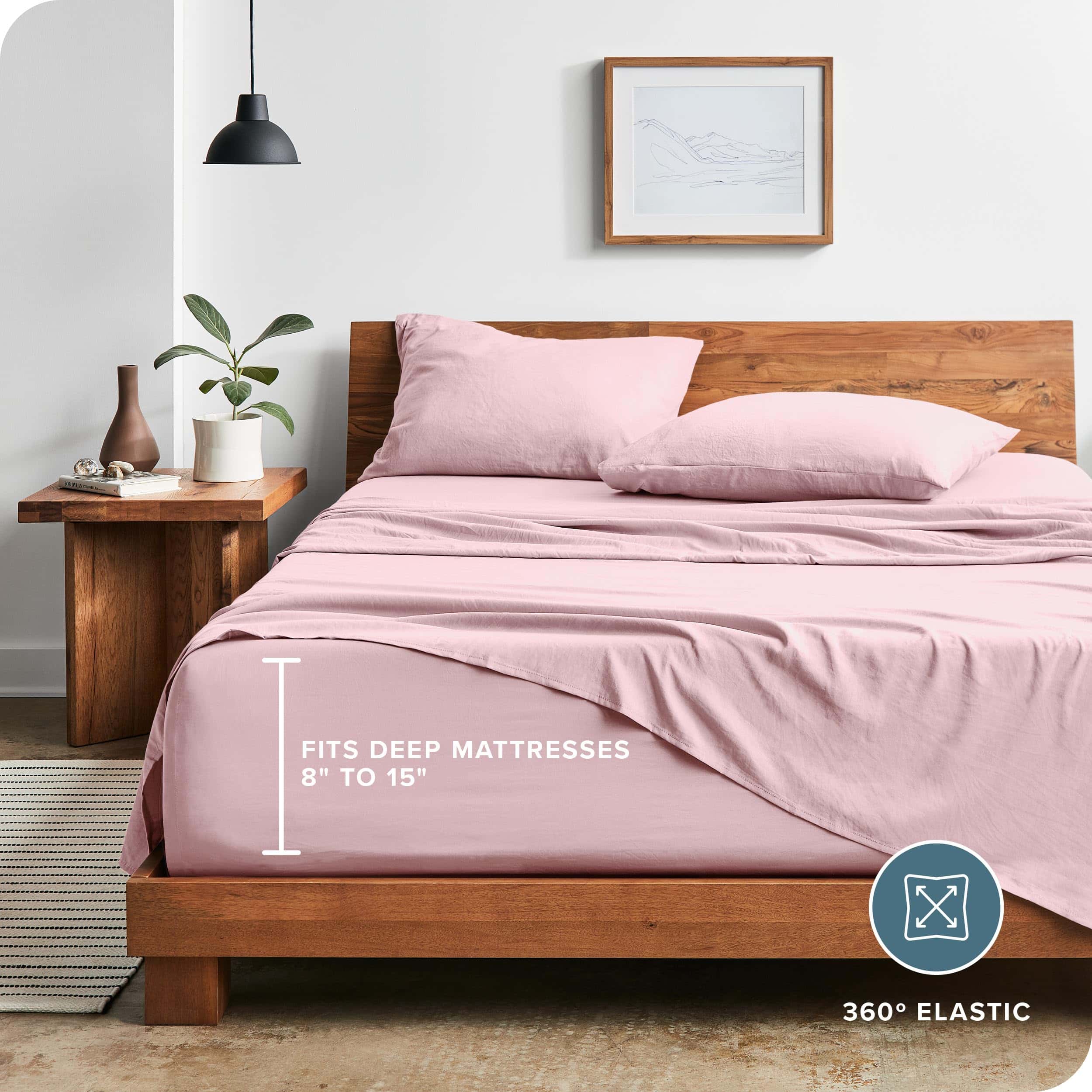 Juego de sábanas Queen Bare Home - Lujo 1800 Microfibra - Imagen 5