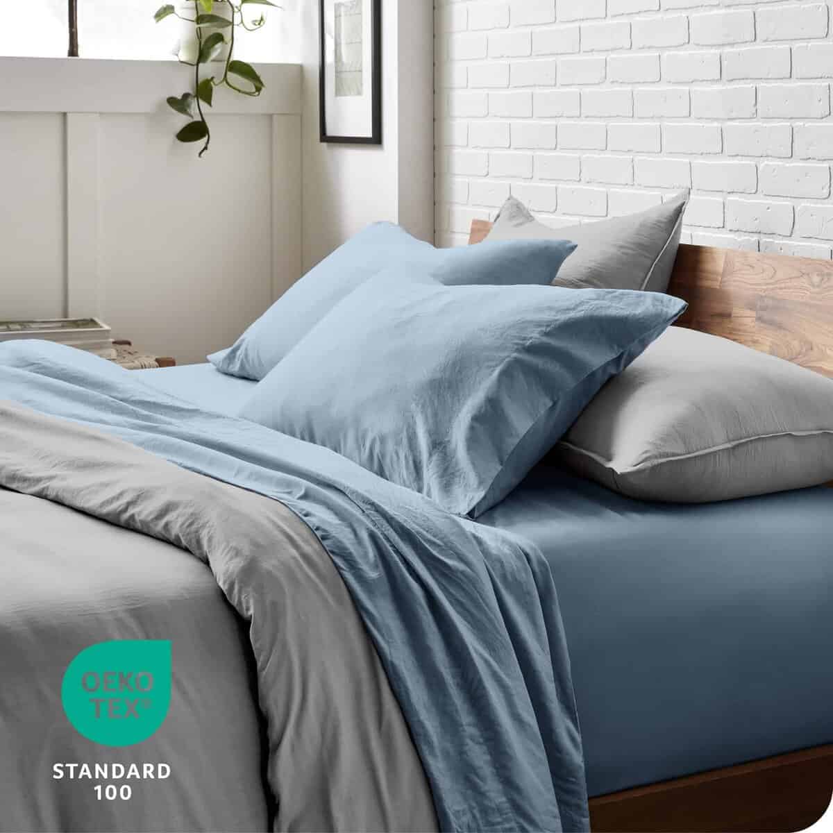 Juego de sábanas Bare Home Twin XL - Lujo 1800 Microfibra - Imagen 6