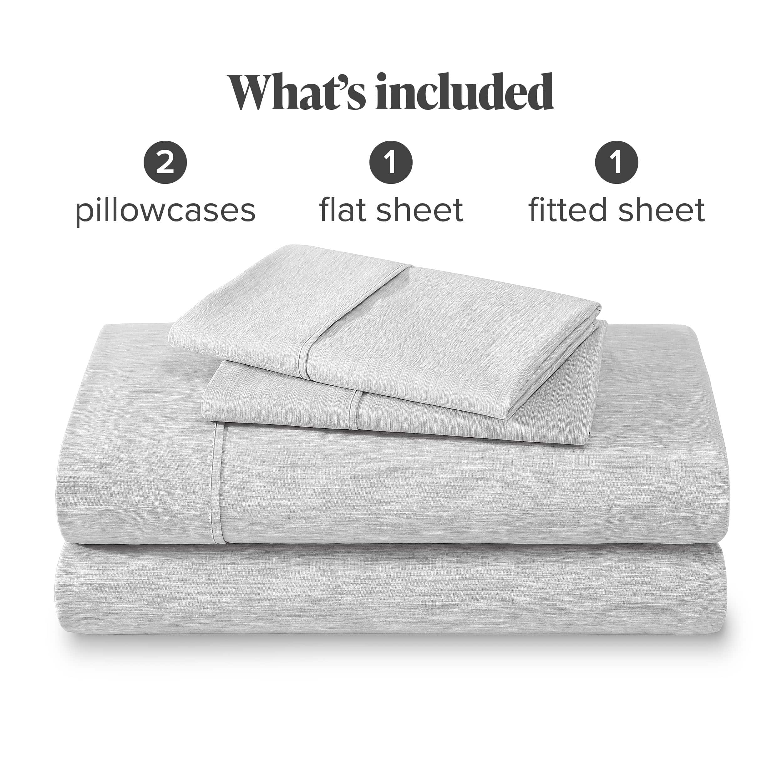 Juego de sábanas completo Bare Home - Sábanas -Heathered Pew - Imagen 10