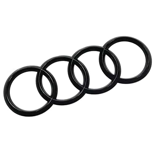 Emblema Anillos Audi 8W9071802 Edición Negra Logo Línea