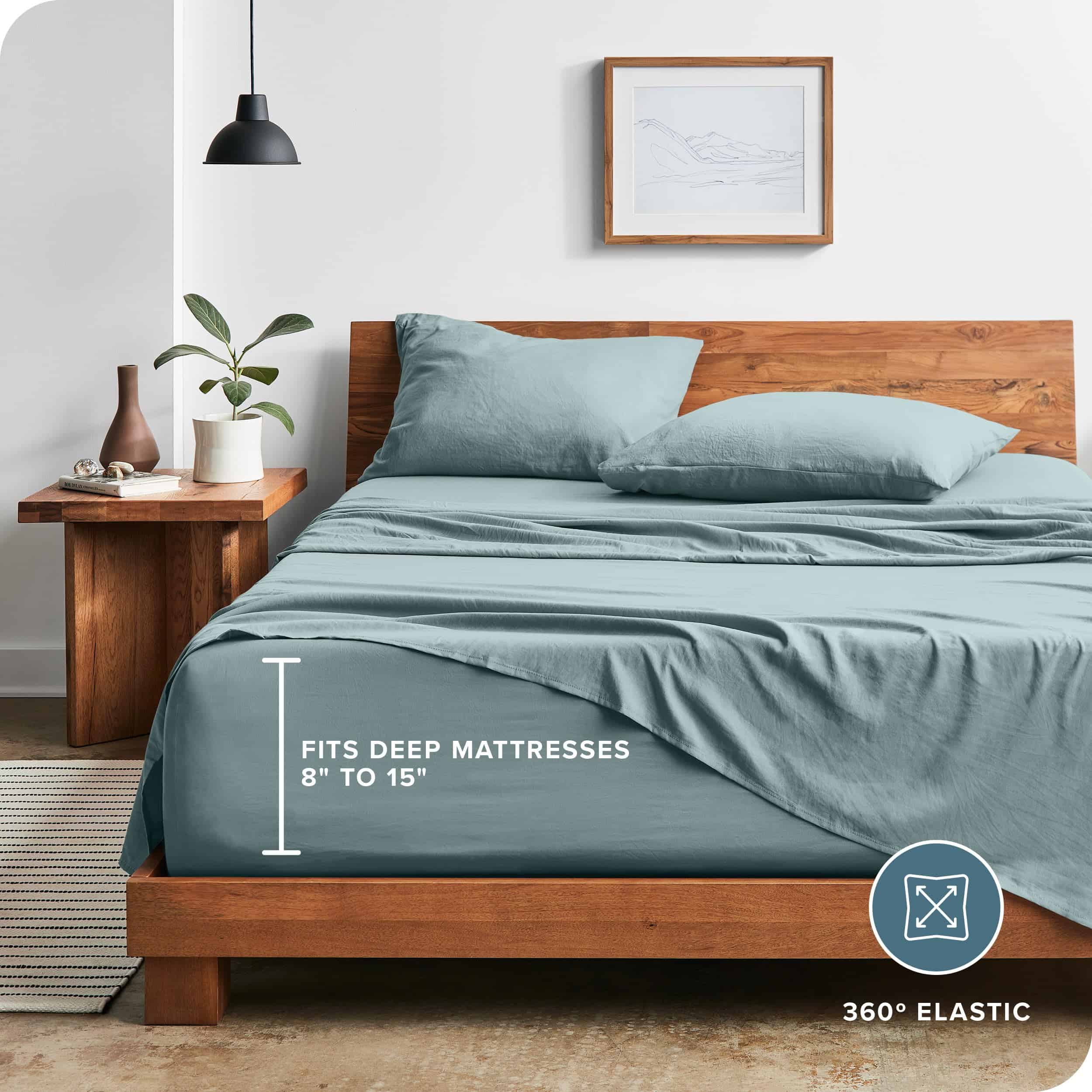 Juego de sábanas completas Bare Home - Lujo 1800 Microfibra - Imagen 5