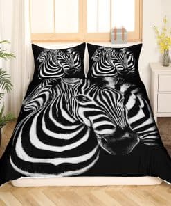 Juego de Funda nórdica de Cebra Tamaño Completo Estampado