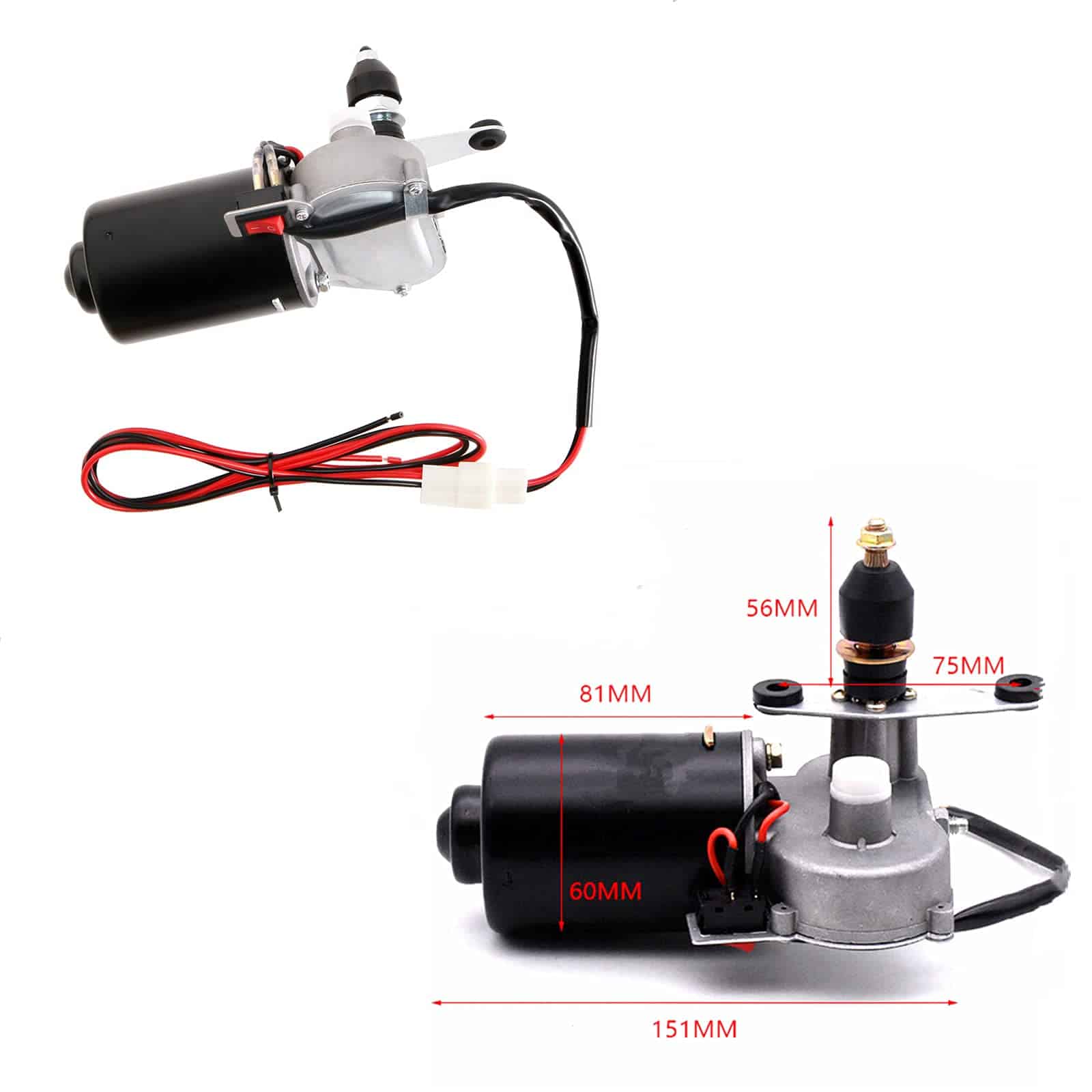 Kit de Motor Limpiaparabrisas Eléctrico de 12 Voltios para - Imagen 7