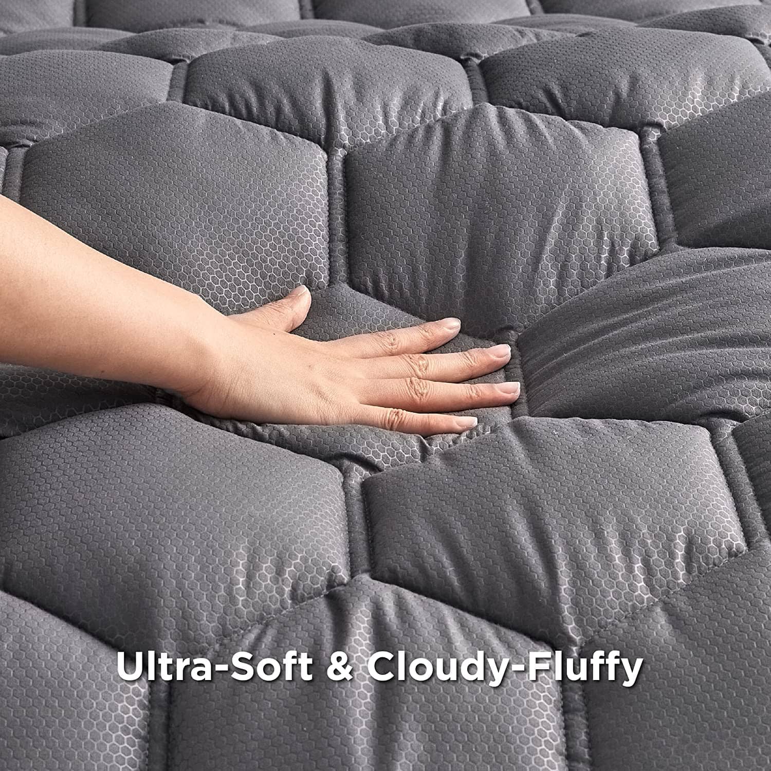 Funda de Colchón Acolchada para Cama RV Short Queen Bedsure - Imagen 4