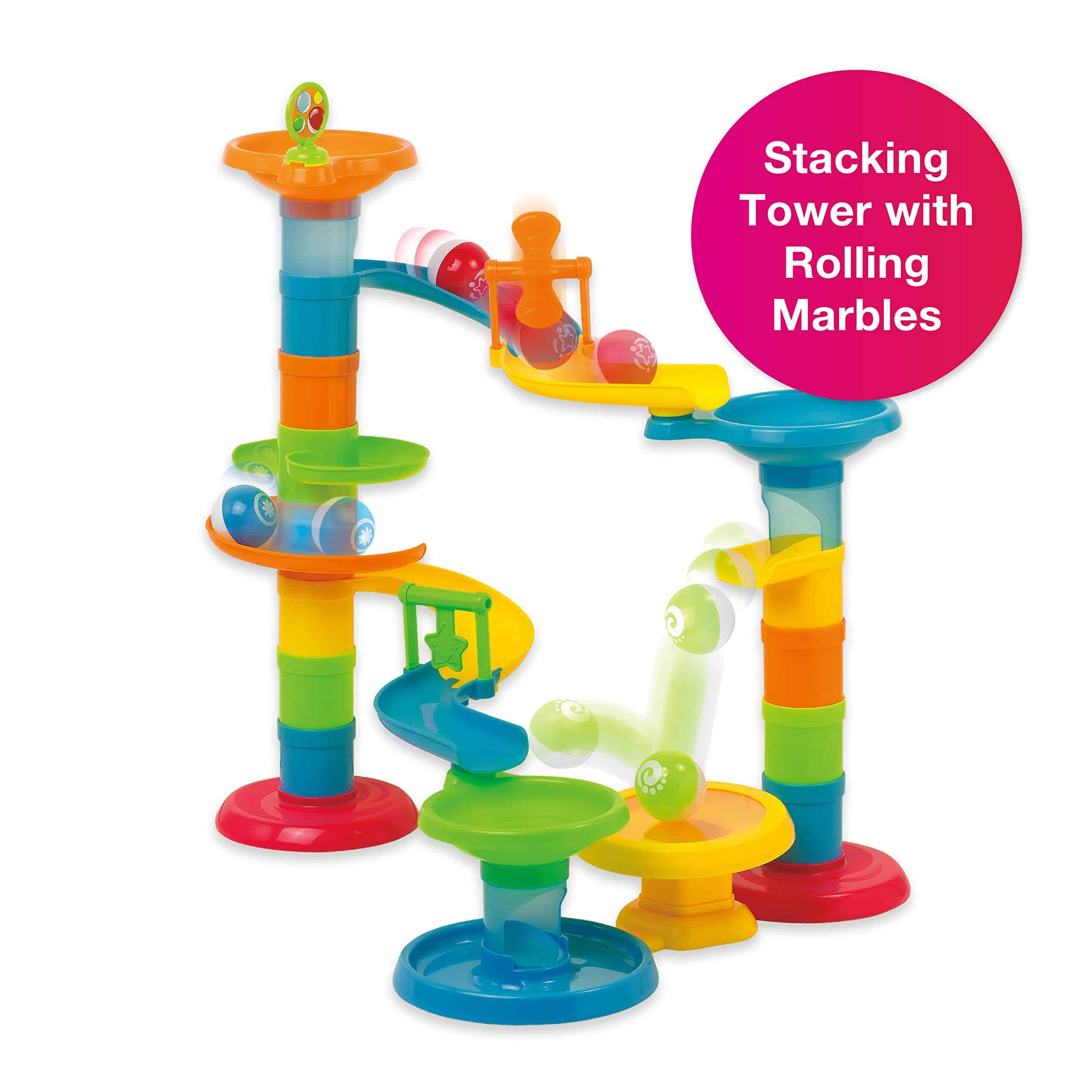 Edushape Bounce-a-Marble Marble Run Juguete STEM para Bebés - Imagen 4