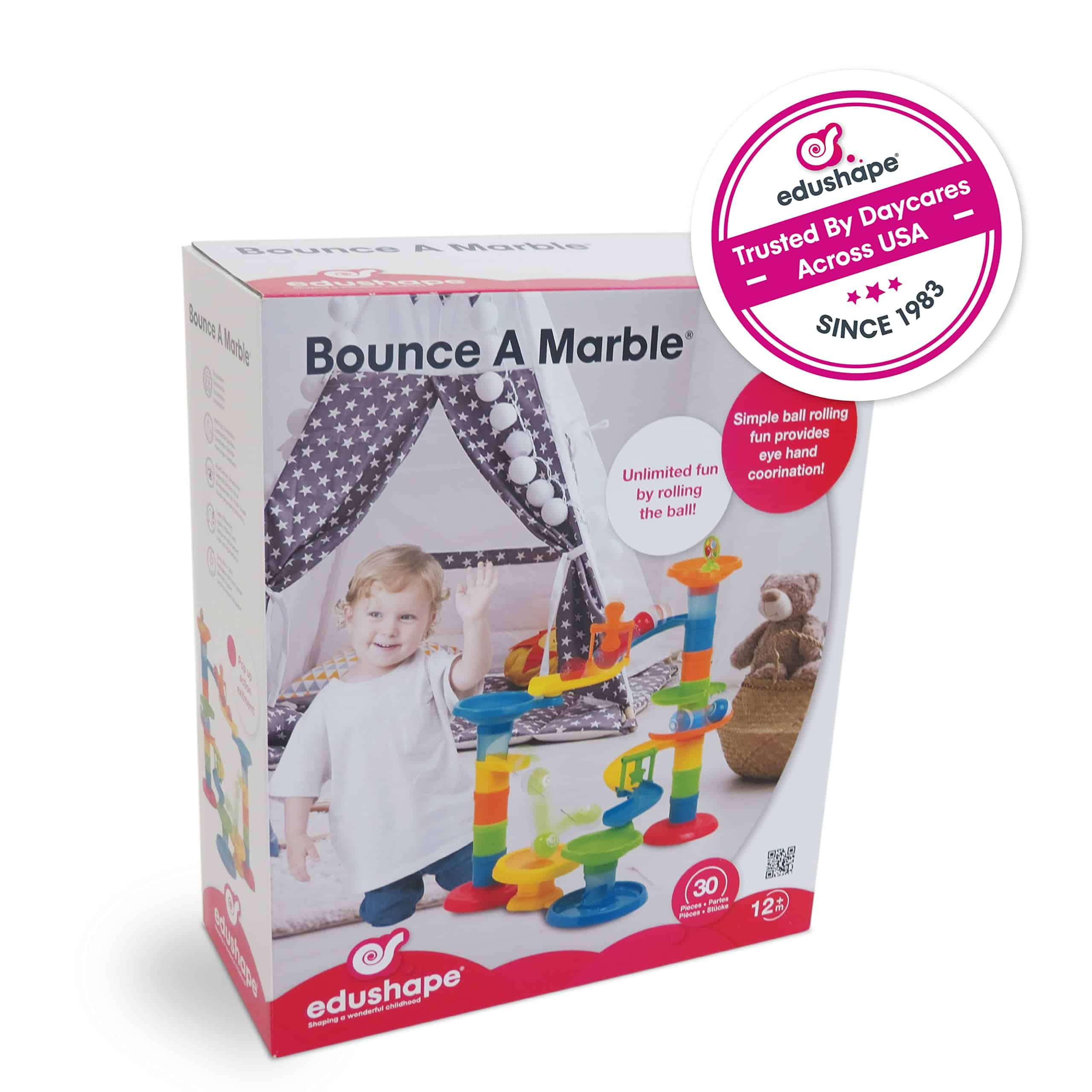 Edushape Bounce-a-Marble Marble Run Juguete STEM para Bebés - Imagen 3