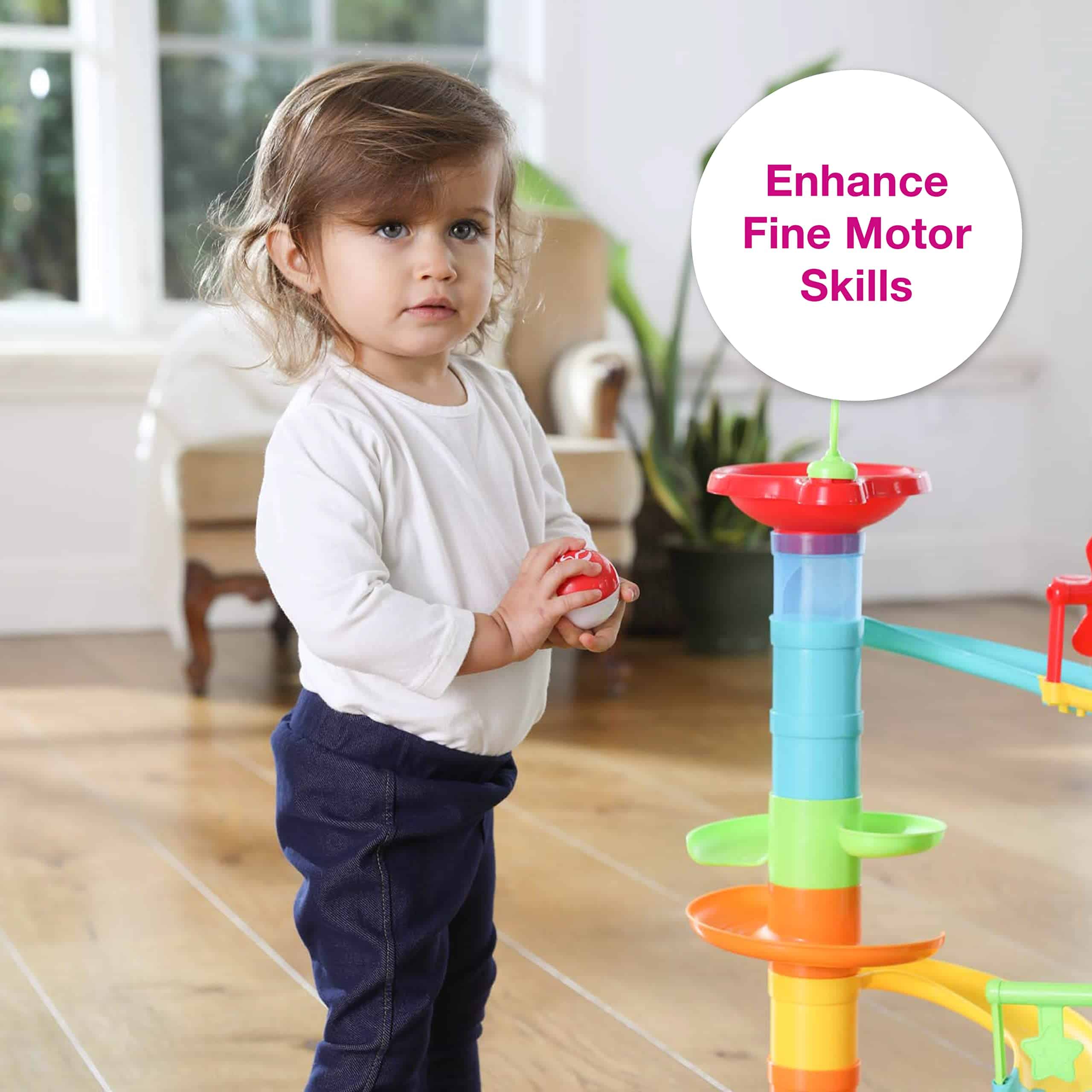 Edushape Bounce-a-Marble Marble Run Juguete STEM para Bebés - Imagen 8