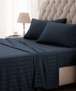 Juego de sábanas a rayas SLEEP ZONE Cooling Queen - Sábana