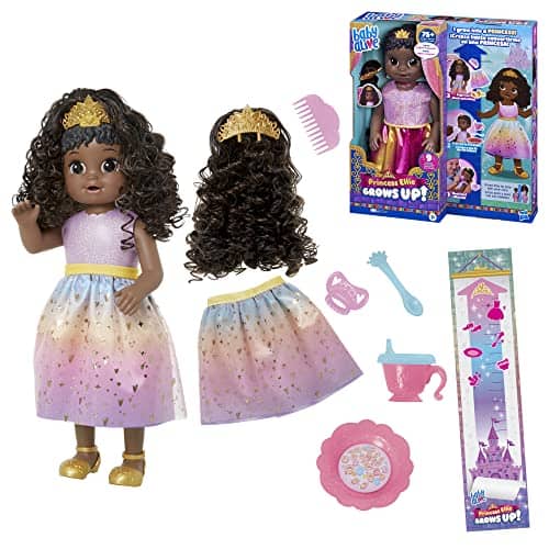 Muñeca Baby Alive Princess Ellie Grows Up! con Pelo Negro - Imagen 10