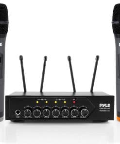 Sistema de Microfono Inalambrico UHF Portatil Pyle - Set de