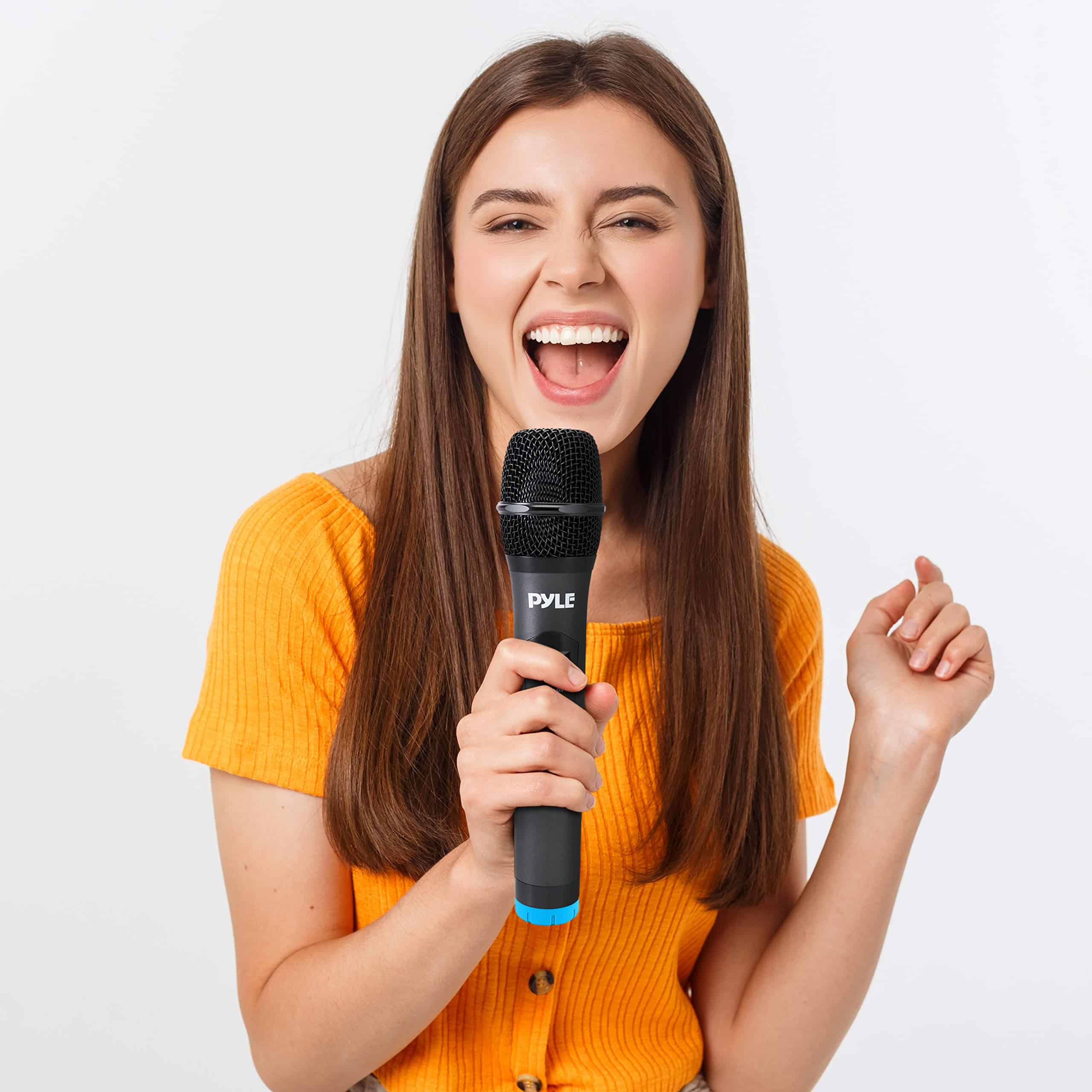 Sistema de Microfono Inalambrico UHF Portatil Pyle - Set de - Imagen 6