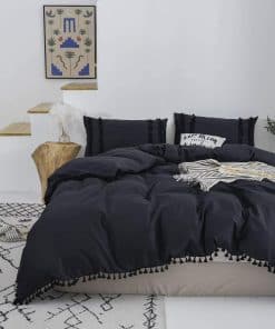 Juego de funda nórdica 100% algodón puro de tamaño gemelo