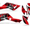 Kit de gráficos y calcomanías para ATV -Rojo