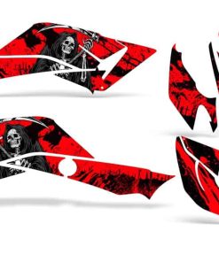 Kit de gráficos y calcomanías para ATV -Rojo