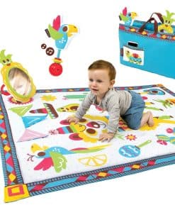 Tapete de juego para bebé Yookidoo Fiesta. Se pliega como