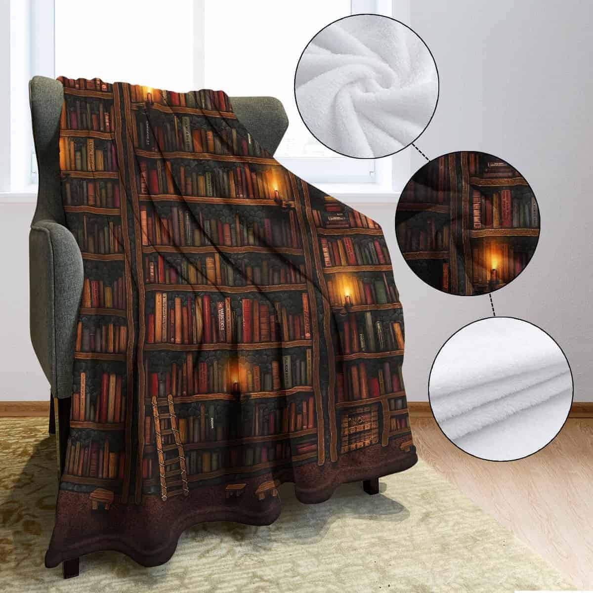 Manta de Lectura para Amantes de los Libros XSMEI, Suave y - Imagen 5