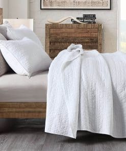 Juego de Colcha HORIMOTE HOME Tamaño Queen Blanco, Patrón