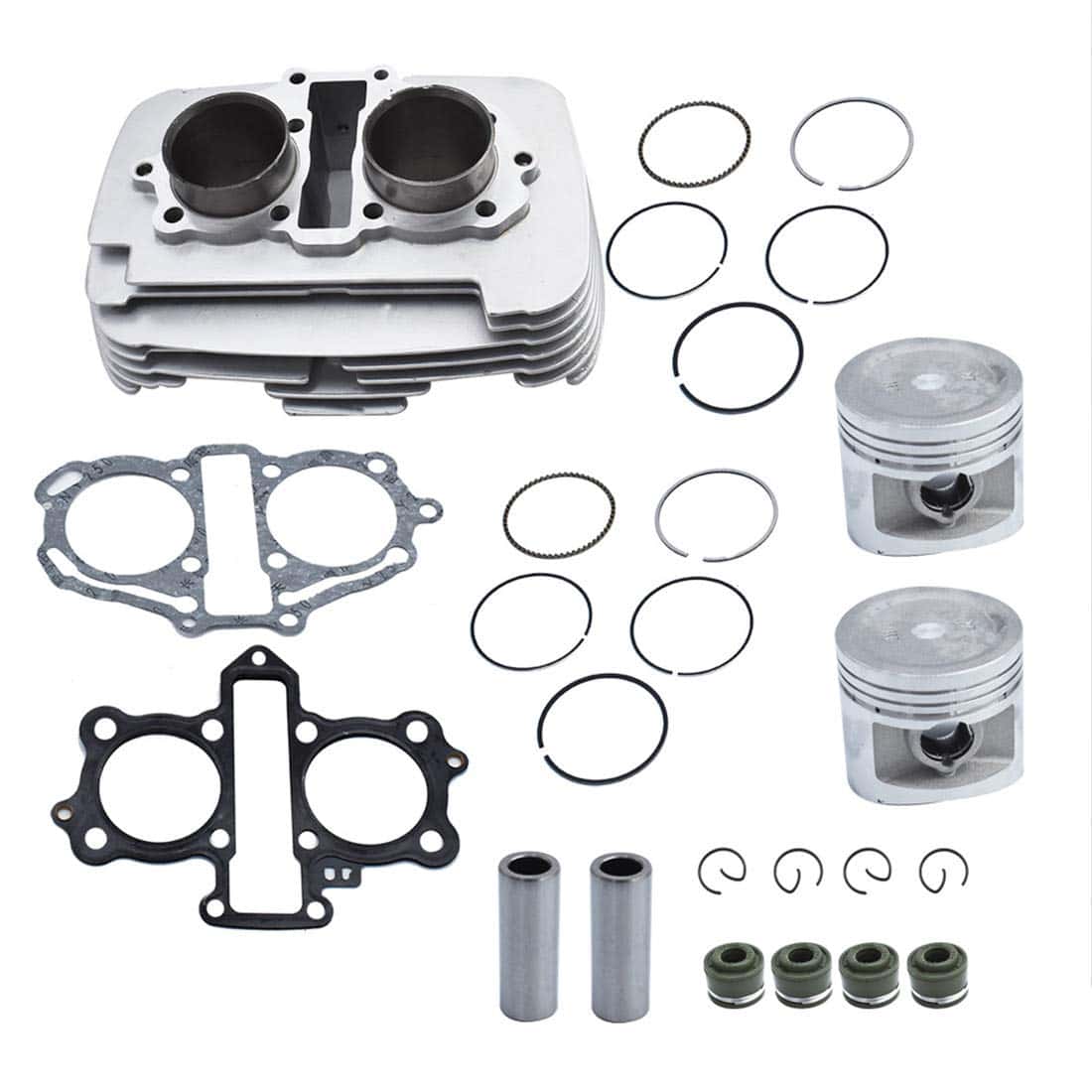 Ensamble de cilindro de motor de pistón y junta de pistón