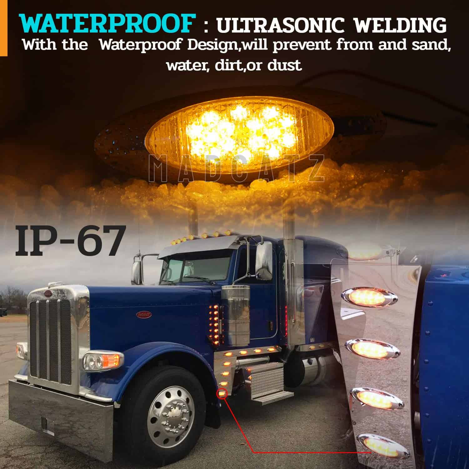 Pack de 23 Luces Marcadoras de Cabina Ovaladas de 6.5 - Imagen 6