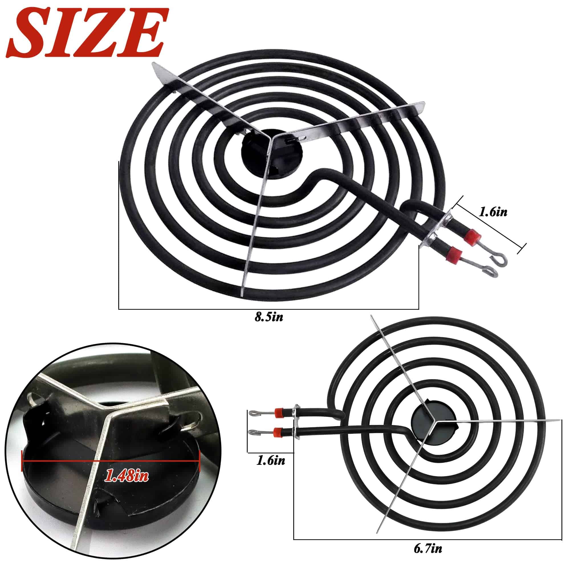 Conjunto de Elemento de Quemador de Rango Eléctrico Romalon - Imagen 5