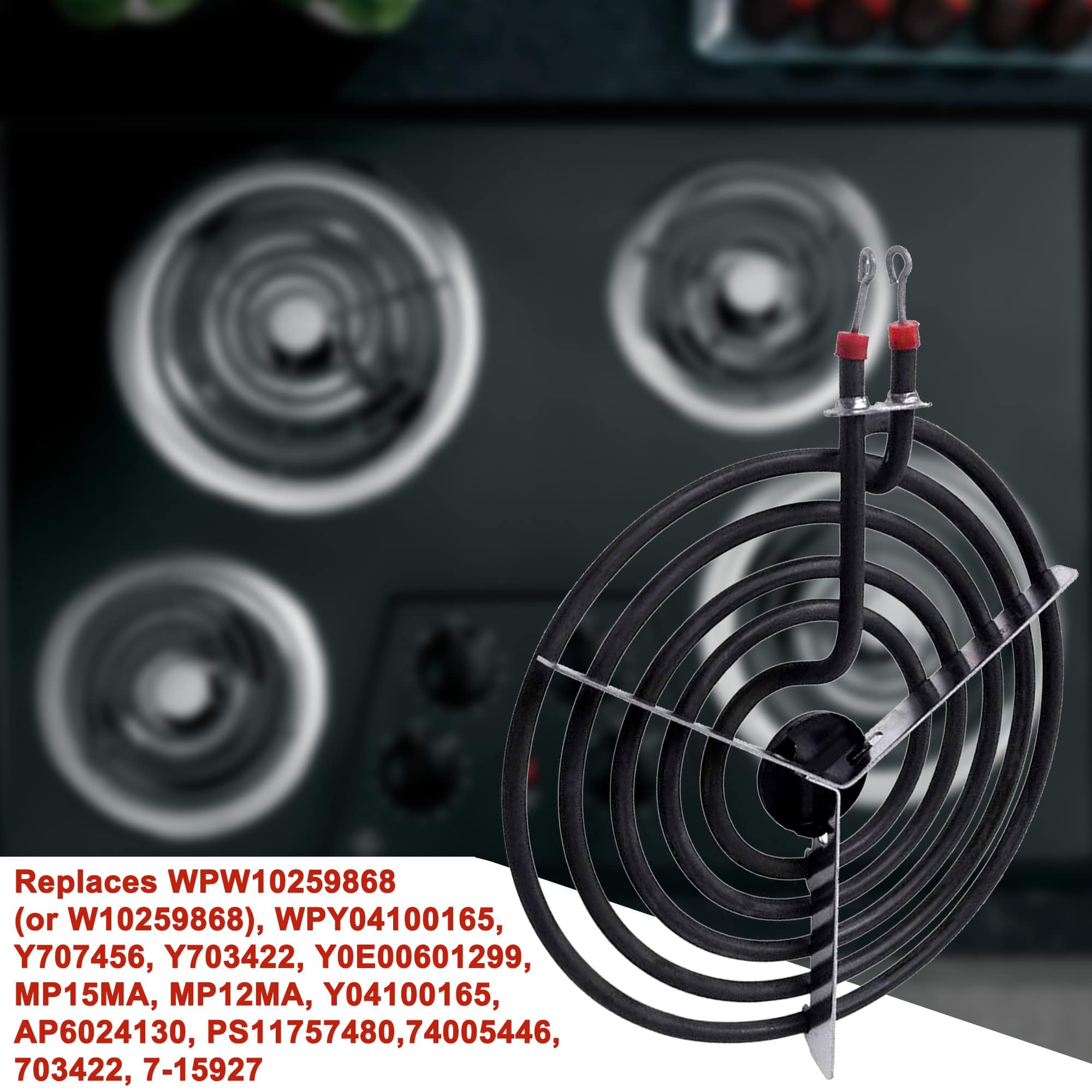 Conjunto de Elemento de Quemador de Rango Eléctrico Romalon - Imagen 8